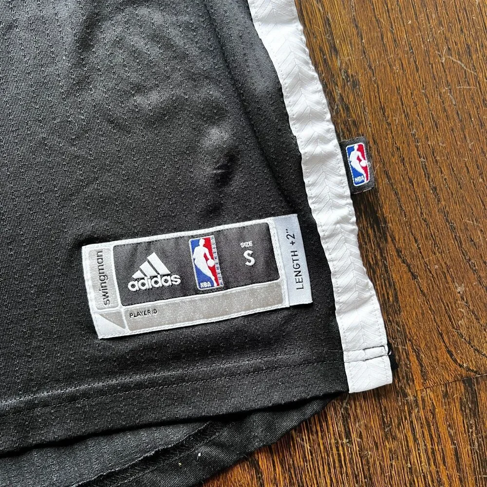 Adidas Brooklyn Nets Swingman Jersey Mens S Black Blank NBA Basketball Stitched